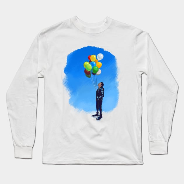 Umbrella Academy - Ben Hargreeves & Balloons Long Sleeve T-Shirt by brainbag